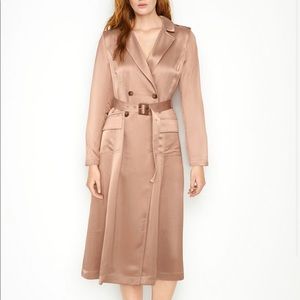 NWT Beautiful Victorias Secret Satin Trench Coat